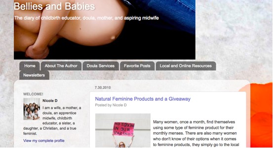 Maternity Pad Giveaway