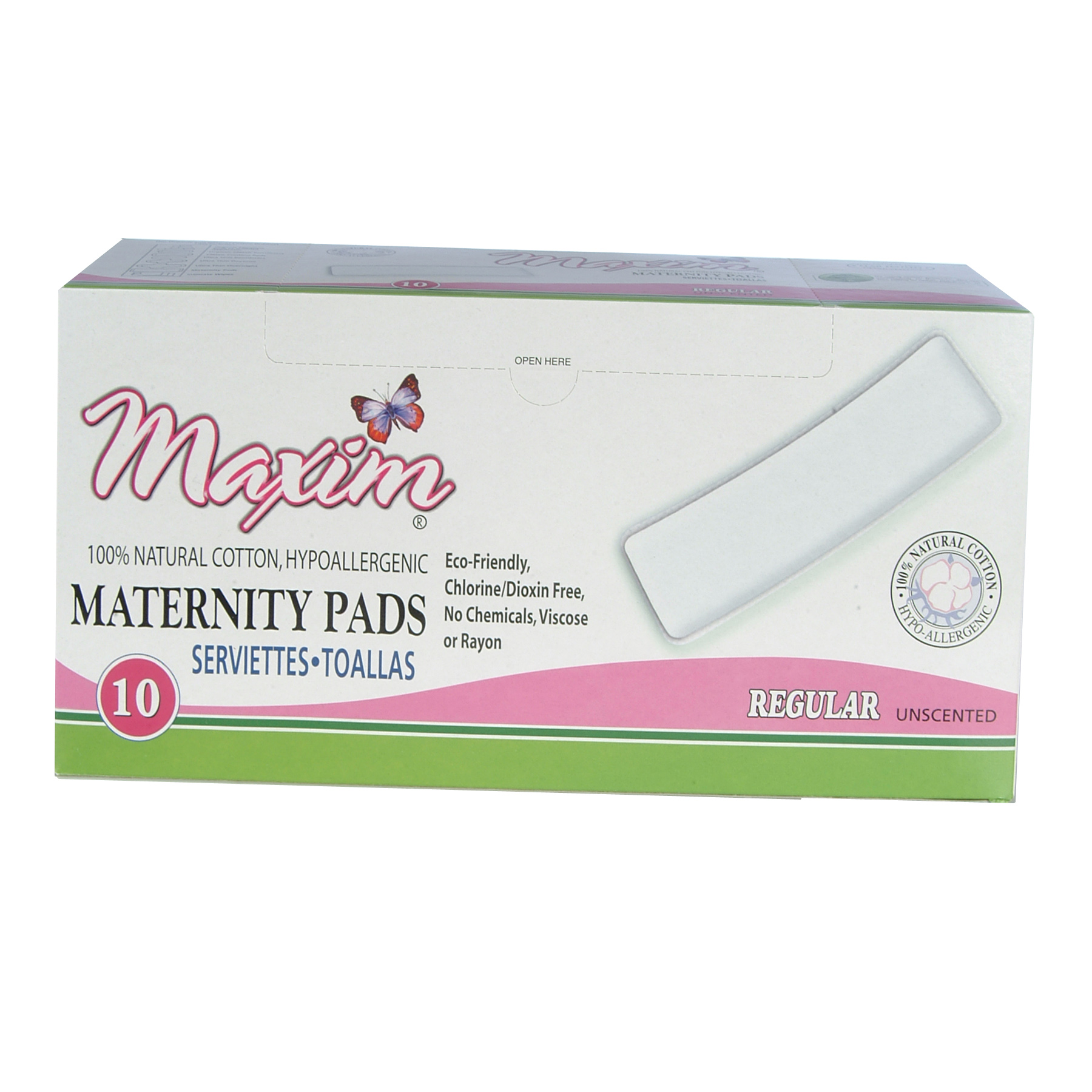 Natural Sanitary Pads - Maternity, 10s - Hori