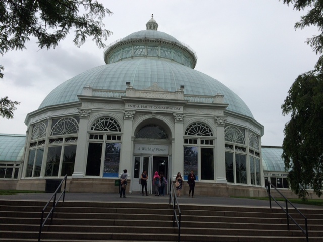 Entrance to the New York Botanical Gardens Greenhouse.