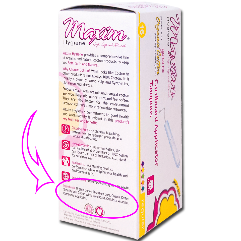 Tampon-Ingredients