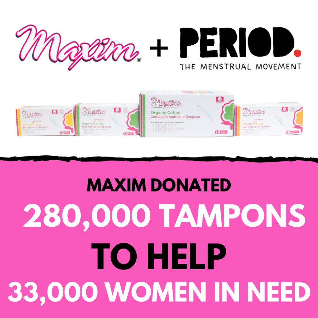 Maxim Donations to PERIOD